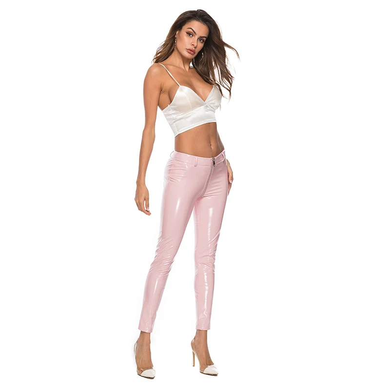 Nightclub Pole Dance Trousers Shiny Pvc 