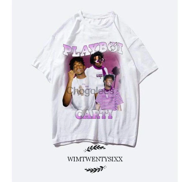 Винтажная Футболка PLAYBOI CARTI из магнолии (футболка унисекс) | Мужская одежда