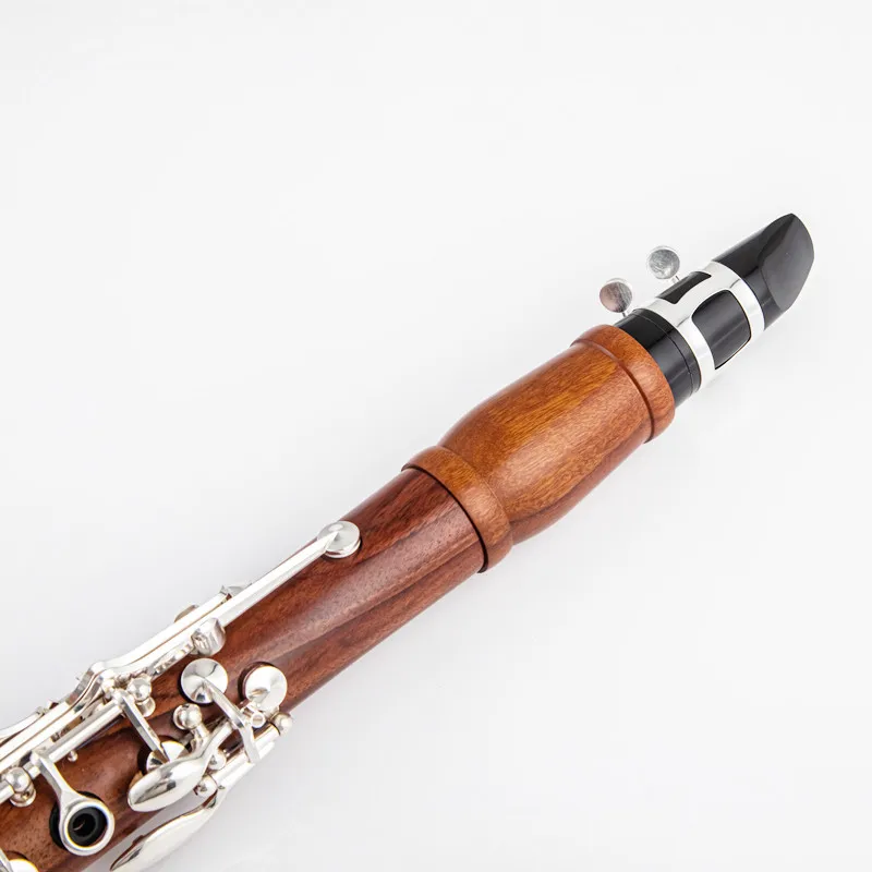 Ilbelin New Professional Clarinet Rosewood Wood Body Silver Plated Key Bb Key 17 key et Keys