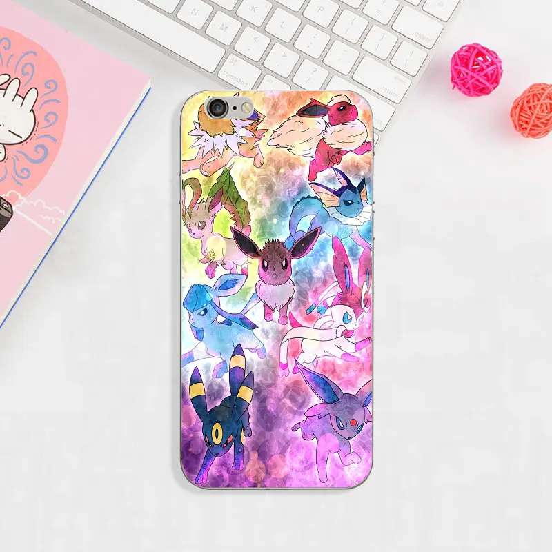 image 9 Горячие Pokemons Блестящий умбреон Мягкий ТПУ силиконовый чехол для мобильного телефона чехол для iPhone X XR XS MAX 10 7 8 Plus 4 4S 5 5S SE 5C - Цвет: image 9