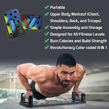

11-in-1 Bracket Push Up Rack Board Full Body Building Fitness Exercise Push-up Stands Training System Gym Workout Home Equipment
