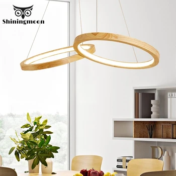 

Model Wooden Lampshade Round Led Pendant Lights Retro Russia Bar Deco Pendant Lamp Kitchen Dining Living Home Hanglamp Luminaria