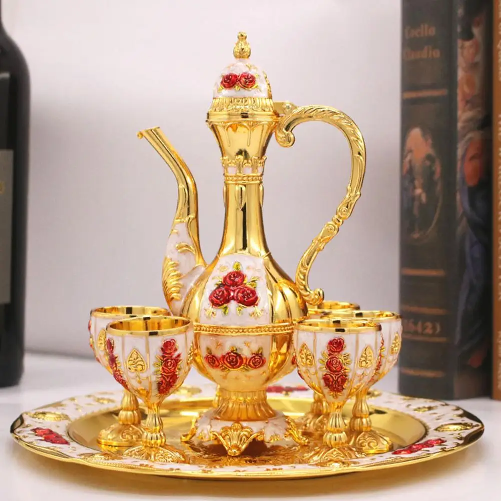 European Style Wine Decanter Set Wine Decanter With Cups And Serving