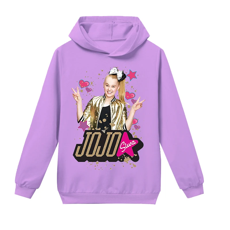 Новинка года; футболка Jojo Siwa детская одежда хлопковая футболка с короткими рукавами для девочек топы; футболки; Повседневные детские толстовки с капюшоном; брюки; Рождество