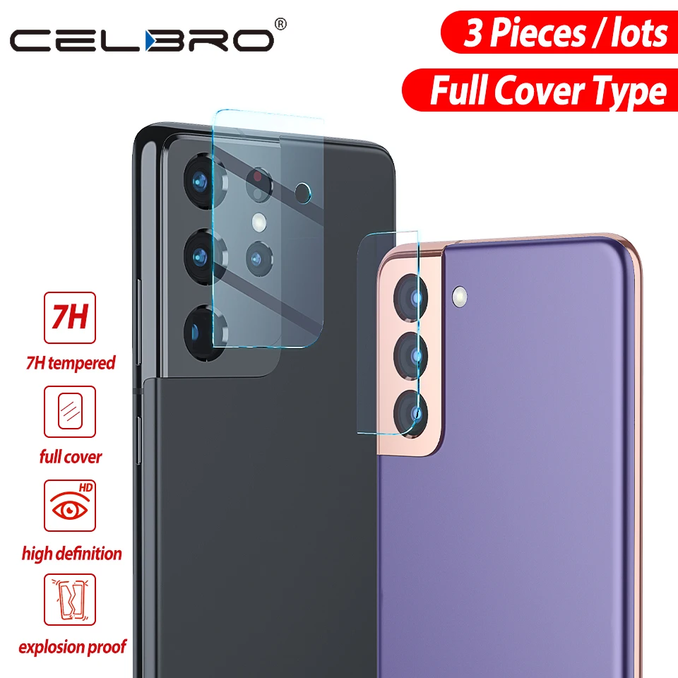 Защитная пленка для объектива камеры Samsung Galaxy S21 Ultra Plus стеклянная задней панели