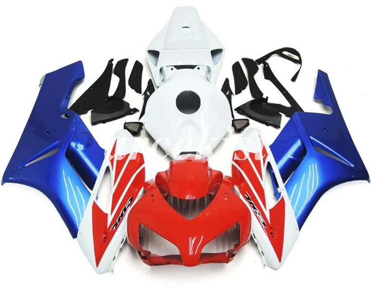 Литья под давлением ABS мотоцикл Полный обтекатели комплект Подходит для HONDA CBR1000RR 2004 2005 04 05 CBR1000 1000RR пользовательские серый - Цвет: red blue