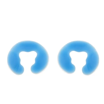 

2pcs SPA Beauty Salon Care Cushion Soft Silicone Pillow Massager Headrest Nose Slits For Massage Table Couch
