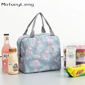 

New insulated lunch box bag zipper lunch bag handbag waterproof female bag insulation bag travel waterproof bag