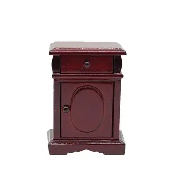 

1:12 Dollhouse Table Toy Miniature Wooden Table Mini Table Model Furniture Accessories Dollhouse Ornament Brown