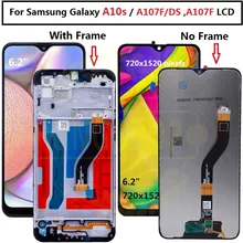 Для samsung galaxy A10s ЖК-дигитайзер A107/DS A107F A107FD A107M дисплей с рамкой сенсорный экран дигитайзер для samsung A10S ЖК