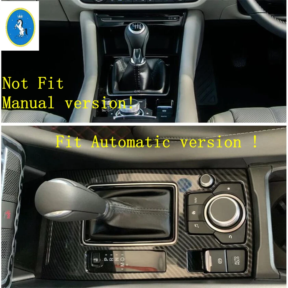 Yimaautotrims авто аксессуар коробка переключения передач рамка Крышка отделка Подходит для Mazda 6 /ABS углеродное волокно