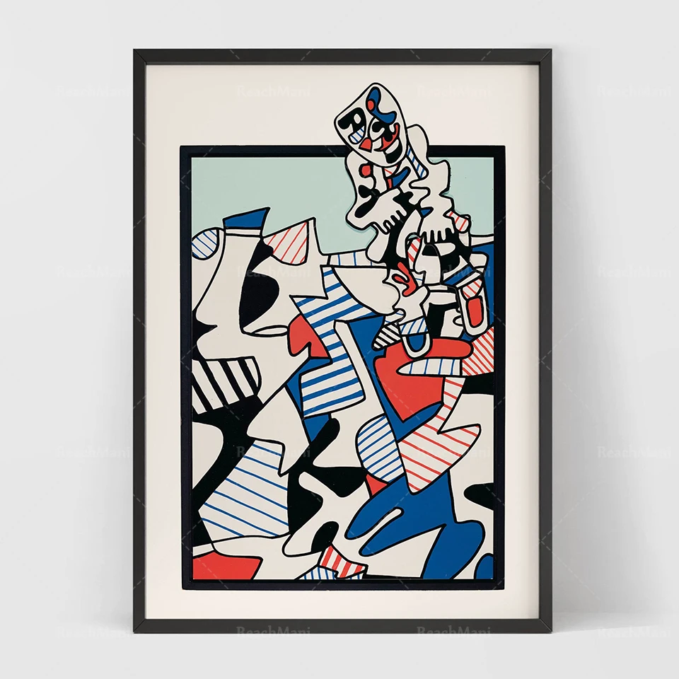 Jean Dubuffet Exhibition Poster Jean Dubuffet Art Print