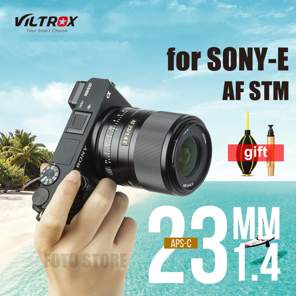 Объектив Viltrox 23 мм F1.4 STM E Mount для камеры объектив с автофокусом и большой