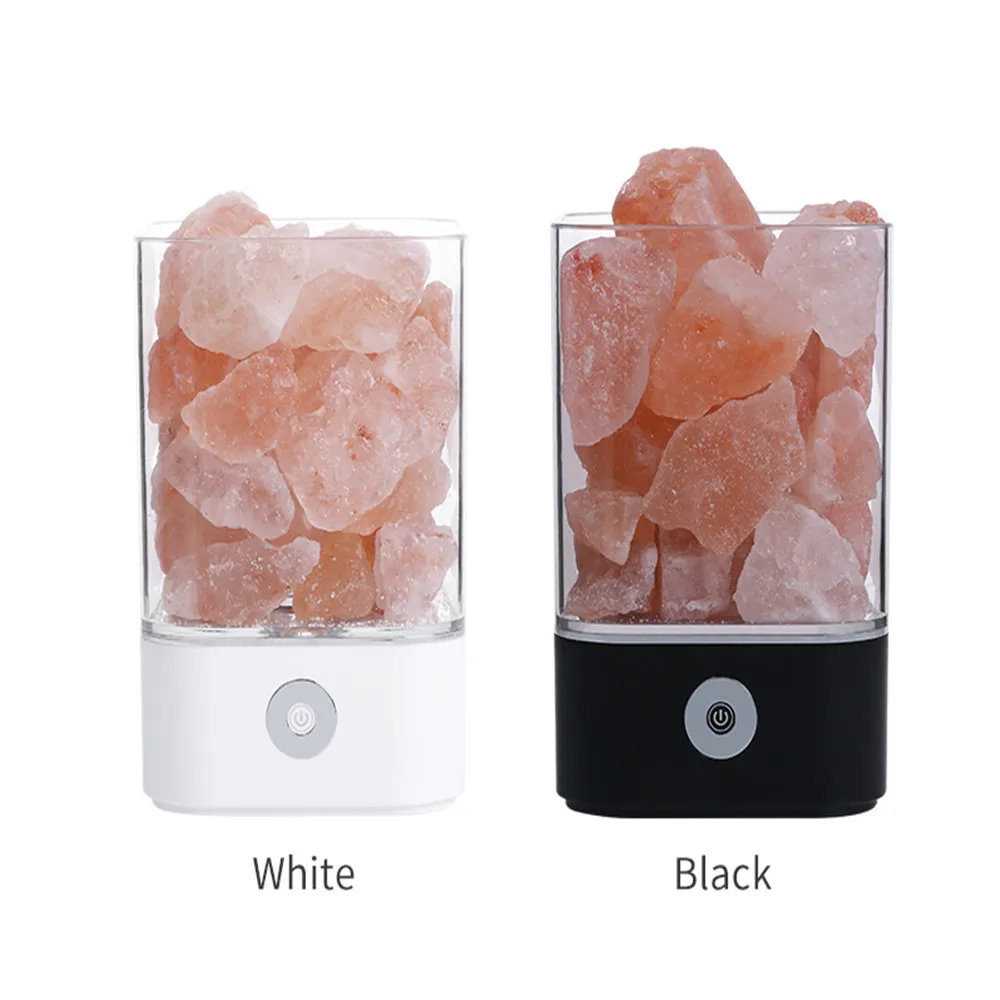 Crystal Light Salt Lamp Led Lamp Natural Himalayan USB Air Purifier Mood Creator Indoor warm light table lamp bedroom lava lamp