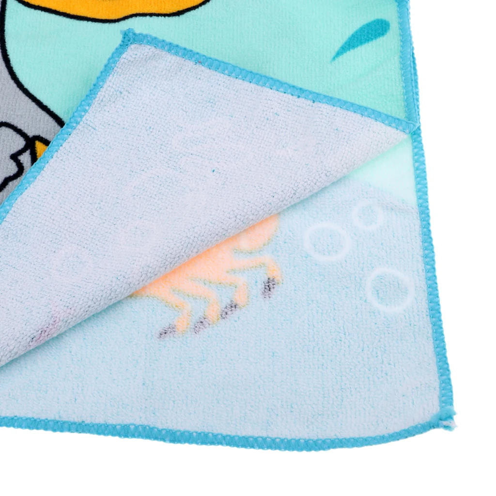 Quick Drying Bathrobe for Kids (80-120cm Height ) Hooded Beach Towel Poncho Robe for Swimming/Surfing/Bathing Set 2