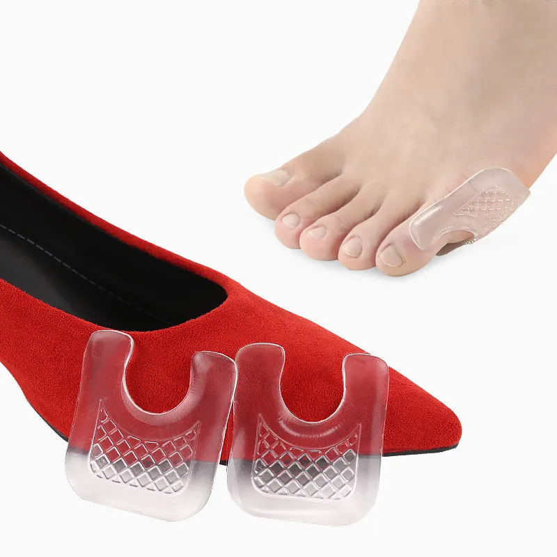4pieces=2pairs Feet Care Tool Gel Shoes Stickers Silicone Pads Blisters Corns Calluses Pain Relief Spots Bunions Heel Shoe Pad