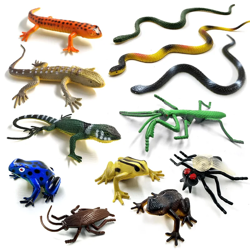 Kids Gift Educational Toy Insect Snake Lizard Ant Fun Model Farm Animal 
