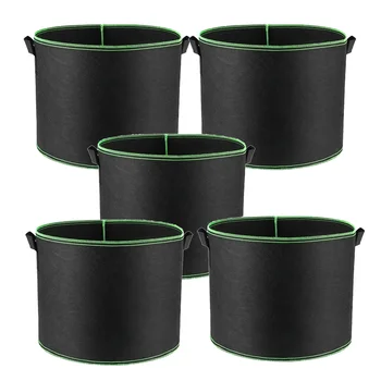 

5x Transplanter Grow Plant Growth Bag Ventilation Flower Tree Vegetable Planting Keeps Plant Warmer In Winter And Cooler