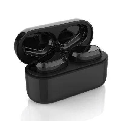 Черный FEERED TWS W9 Мини Портативный водонепроницаемый беспроводной Bluetooth 5,0 наушники спортивные музыкальные наушники для телефона Auriculares - Цвет: Черный