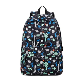 

FGGS-Fashion Water Resistant Women Backpack Flower Printing Female School Rucksack Girls Leisure Daly College Laptop Backpack