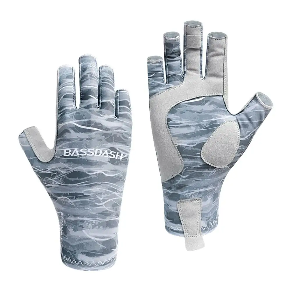 Bassdash ALTIMATE Anglerhandschuhe Fahrradhandschuhe Sonnenschutz Fingerlose Winter Handschuhe für Männer und Frauen zum Kajakfahren Paddeln Wandern Radfahren Fahren Schießtraining