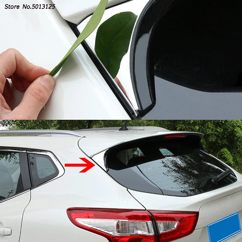 

ABS Chrome Side Rear Tail Window Windshield Side Triangle Trim Sticker For Nissan Qashqai J11 2016 2017 2018 2019 Accessories