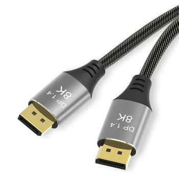 

Copper Cord Ultra High-definition 8K 4K Cable DP 1.4 High Speed 32.4Gbps 7680*4320 Resolution Flexible for PC Laptop