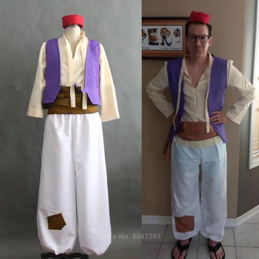 Aladdin лампа принц костюмы на Хэллоуин для мужчин Арабская Лампа Волшебная Адам