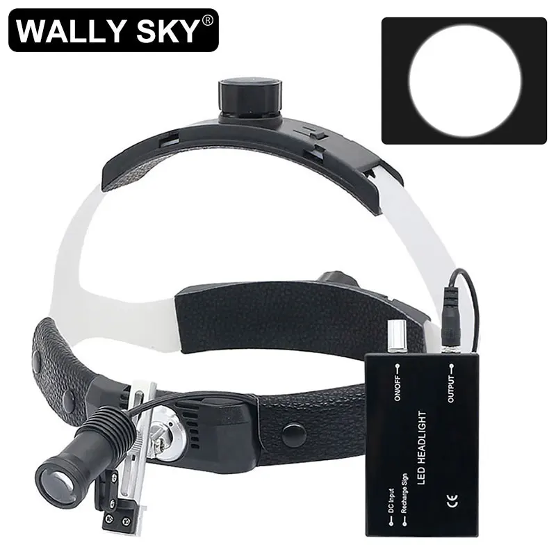 

5W Headlight Dental Head LED Lamp Super Bright Headlamp Brightness Adjustable with Rechargeable Lithium Battery