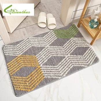 

Indoor Absorbs Door Mat Entrance Mat Geometry Printed Doormats Entrance Floor Mat Latex Backing Non-slip Carpet Machine Washable