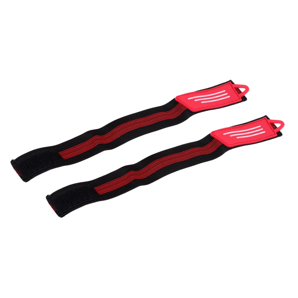 2 Pcs Cycling Bike Reflective Strap High Elastic Pants Band Safety Warning