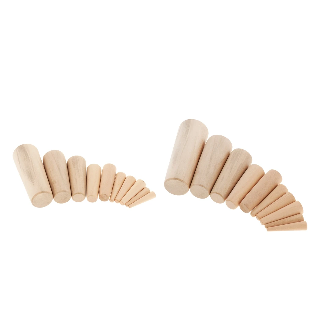 Set of 20 Assorted Soft Emergency Wood Waterproof Plugs for Boats Sailing