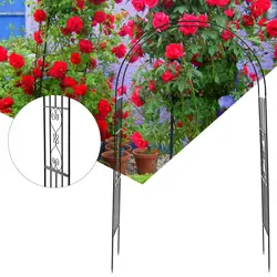 Cadre d'arc de jardin en métal de 2.2m, plante de cour grimpante, décor de Stand de fleurs pour fête de mariage en plein air 