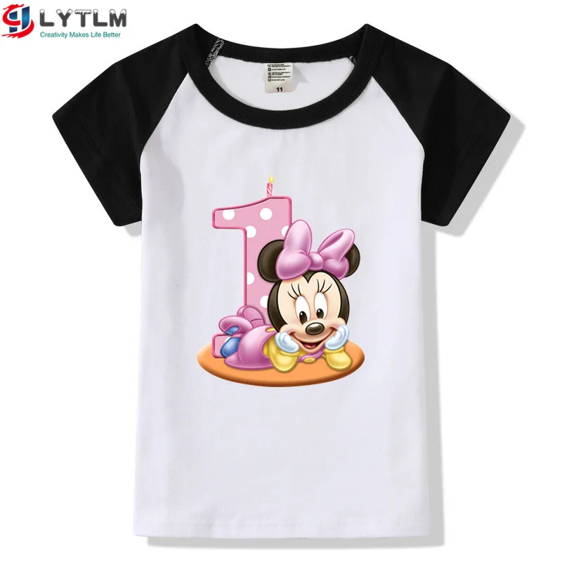 LYTLM/футболка для маленьких девочек 1 год, футболка для девочек на день рождения Детская летняя одежда с рисунком аниме для маленьких девочек vetement Enfant fille