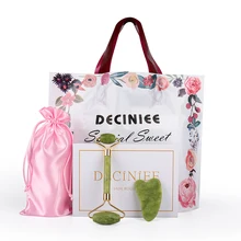 

Jade Roller Massager for Face Roller Gua Sha Jade Stone Face Massager Thin Face Lift Anti Wrinkle Facial Beauty with Gift Box