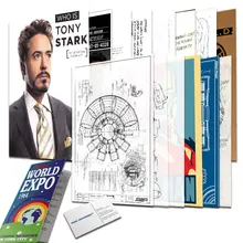 1:1 escala de arquivo privado modelo homem de ferro tony stark escudo arquivo confidencial acessórios cosplay adereços crianças diversão festa brinquedo