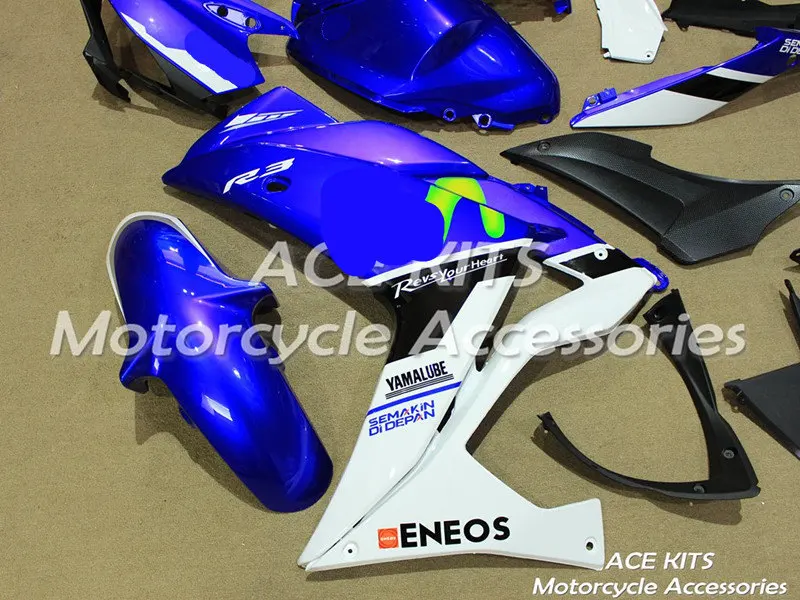 Мотоциклетный обтекатель abs подходит для Yamaha R25 R3 корпусные детали пресс-форм ACEKITS Магазин № 0161