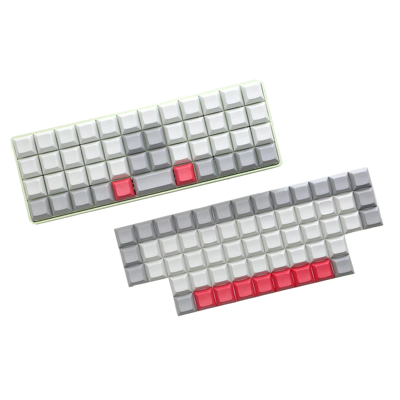 xda dsa chave em branco pbt keycaps para teclado mecânico adequado para teclado ortopinear layout mx planck preonic