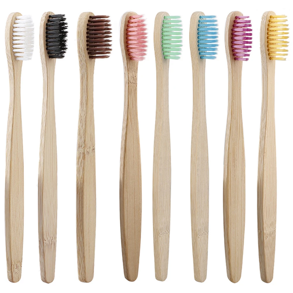 

New Bamboo Toothbrush Soft Bristles Biodegradable Teeth Brush Bamboo Toothbrushes Oral Care Tooth High Quality