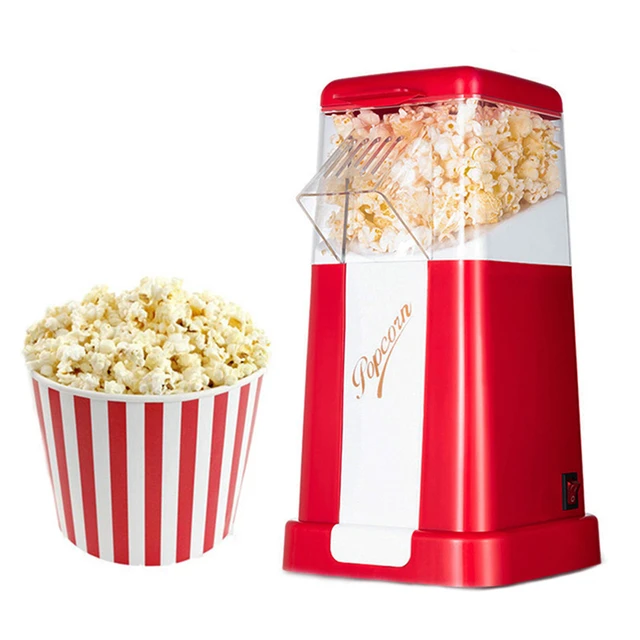 Popcorn Maker Healthy Delicious Popcorn Machine DIY Corn Popper Hot Air  Popcorn Maker Machine Electric 110V/220V No Oil Needed - AliExpress