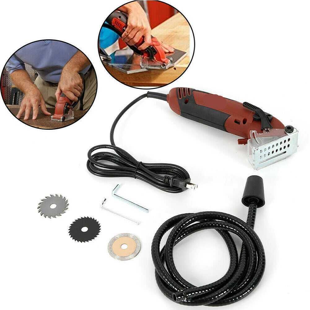 

54.8mm Home Multi Function Woodworking Metal Cutting Portable Mini Circular Saw Outdoor Tile Handheld Electric Strong Tool