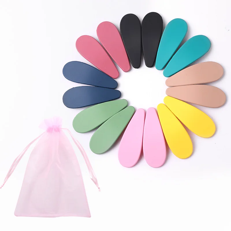 16 шт./компл. candy color BB заколка для волос для девочек капли воды заколки для волос Детские зажимы для волос модные аксессуары для волос - Цвет: 1