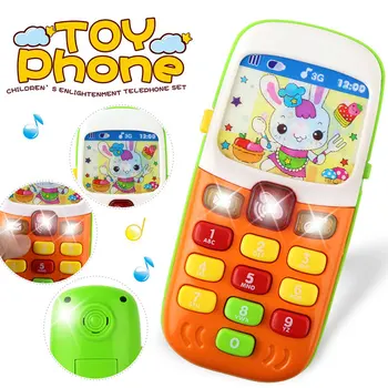 

Kid Cellphone Mobile Phone Electronic Toy Telephone Educational Learning Toys Music Sound Machine Baby Infant Best Gift for Kids