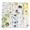 70%Bamboo Fiber 30%Cotton Baby Swaddle Bedding Infant Blanket Wrap Gauze Muslin Blankets Soft Breathable For Newborn 120x120CM 1