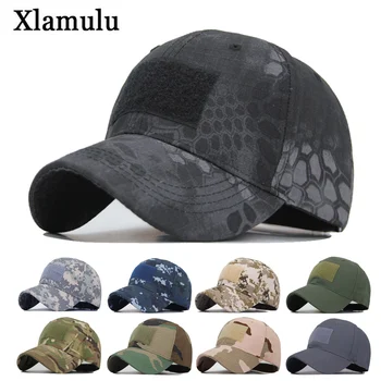 

Xlamulu Snapback Camouflage Tactical Hat Men Patch Army Tactical Baseball Cap Unisex Camo Hat Baseball Caps Outdoor Camo Hats
