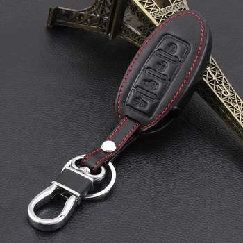 

Leather Fob Cover Key Cases For Nissan Versa Maxima Altima Rogue Armada Sentra Murano For Infiniti FX35 QX60 Smart Car Key