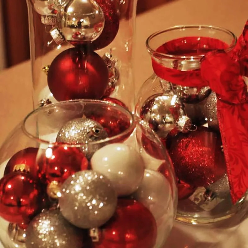 24 шт. рождественские украшения для рождественской елки, рождественские украшения для дома или нового года