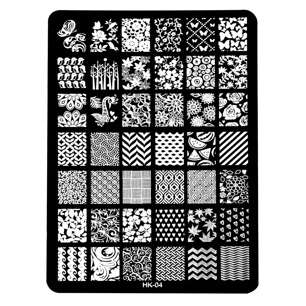 

HAICAR DIY Nail Art Image Stamp Stamping Plates Manicure Template Nail Art Image Stamp Stamping Plate Nail polish plate