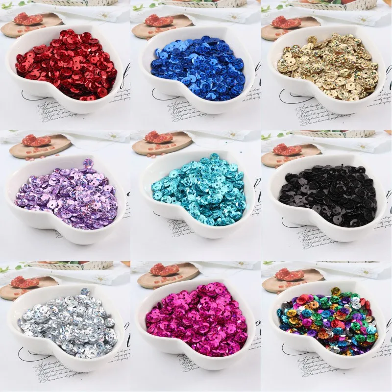 10g 6mm Mix Cup Flower Paillettes Loose Sequins for Crafts Glitter Confetti  Nails Art Decoration Sequin DIY Sewing Accessories - Price history & Review, AliExpress Seller - HH crafts Store