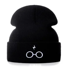 Молния хлопок вышивка повседневные шапочки для мужчин женщин вязаная зимняя шапка Твердые хип-хоп Skullies шляпа Кепка в стиле унисекс